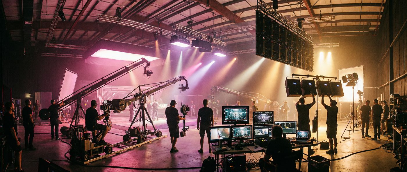 黄色仓库影视制作现场